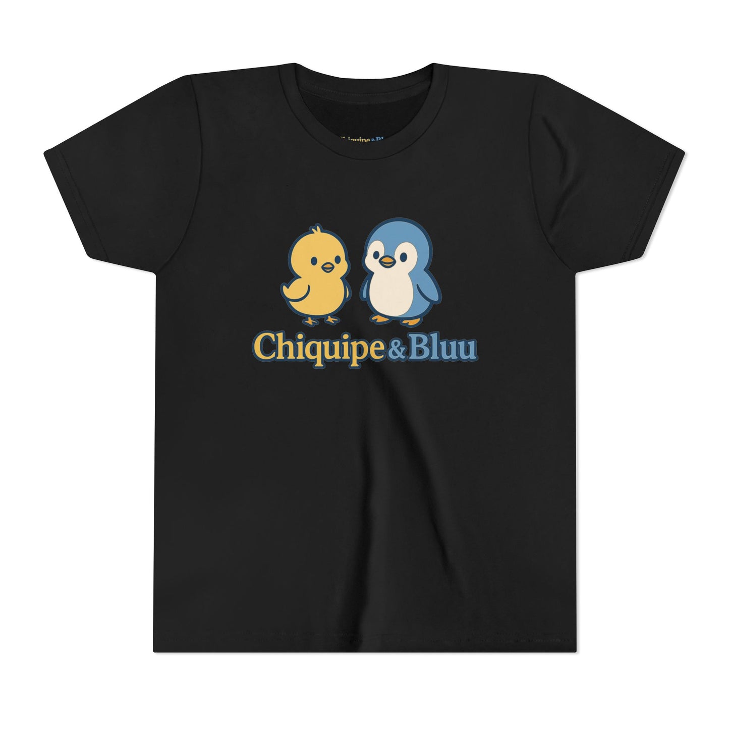 Chiquipe & Bluu Youth Short Sleeve Tee - Cute Animal T-Shirt, Kids Gift, Summer Wear, Birthday Party, Family Outing