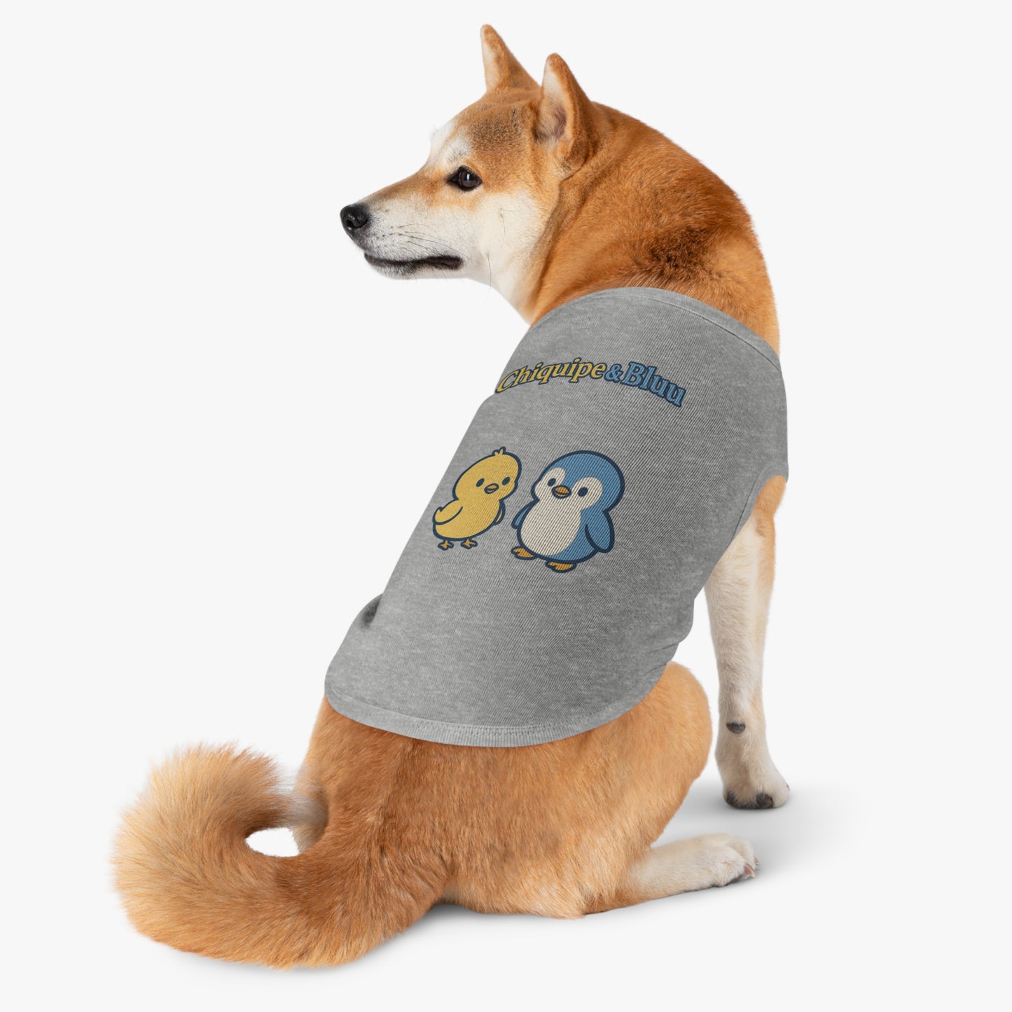 Whimsical Pet Tank Top for Summer Adventures, Cute Animal Design, Dog Apparel, Pet Birthday Gift, Fun Outdoor Wear, Chic Dog Fashion