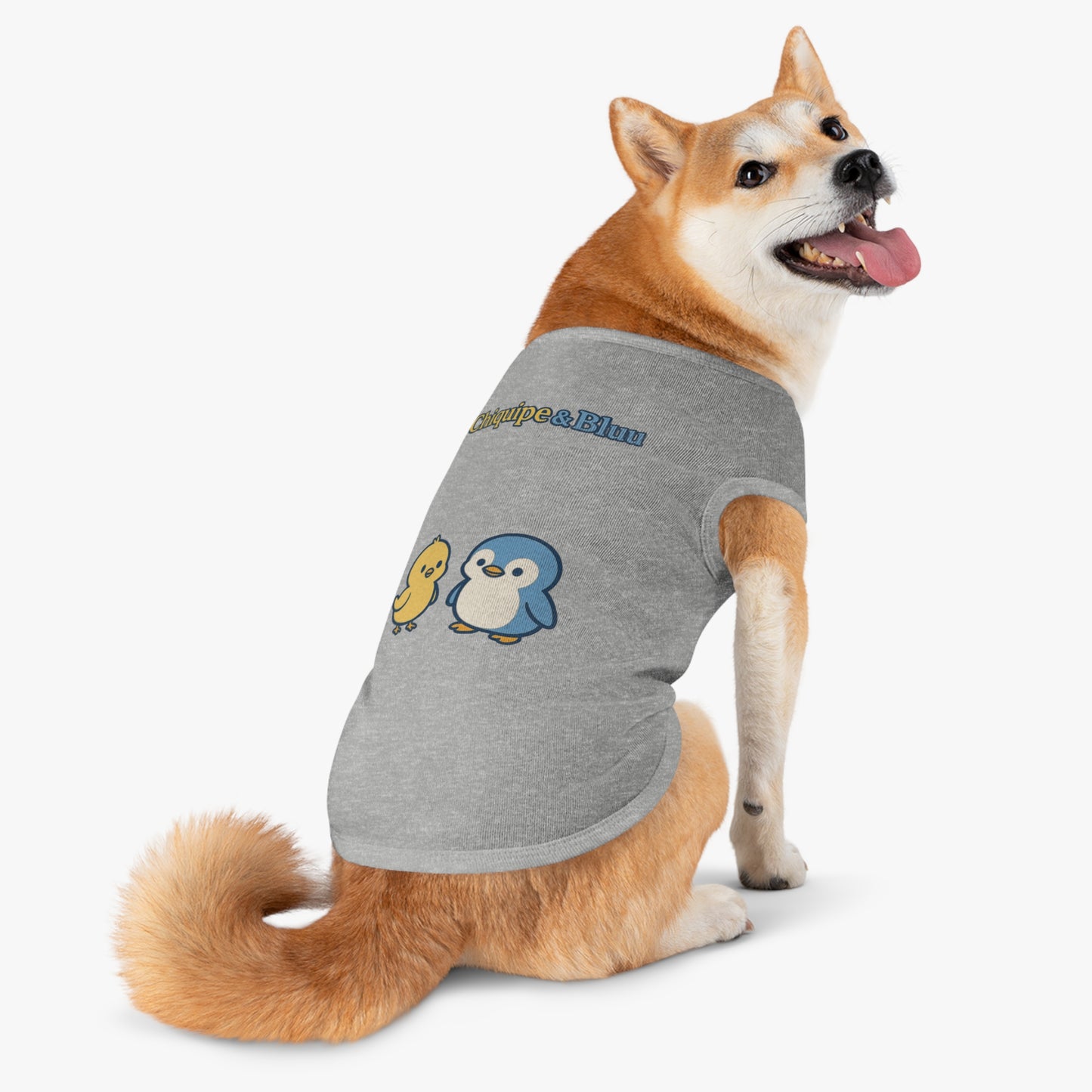 Whimsical Pet Tank Top for Summer Adventures, Cute Animal Design, Dog Apparel, Pet Birthday Gift, Fun Outdoor Wear, Chic Dog Fashion