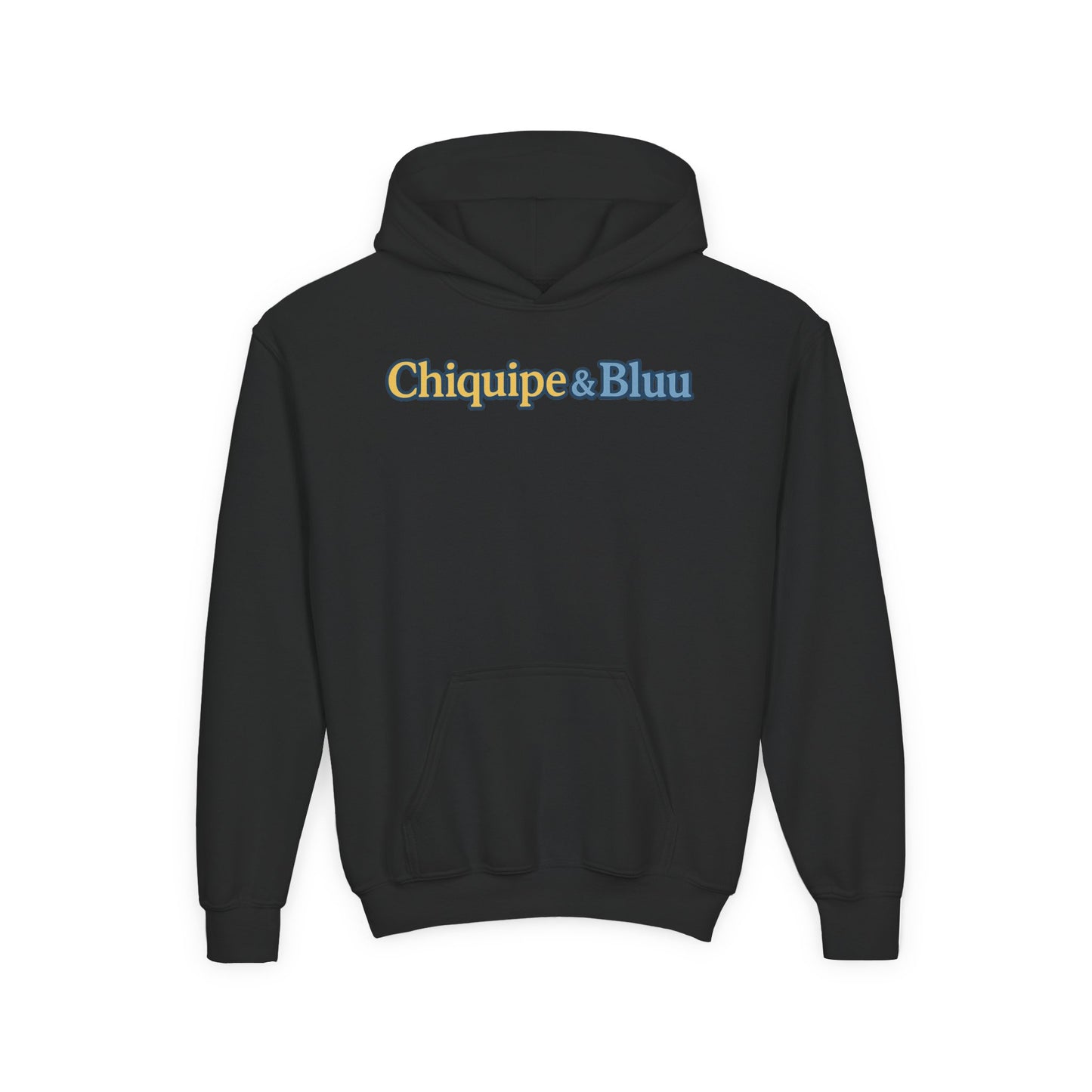 Chiquipe & Bluu Youth Hoodie, Fun Kids Sweatshirt, Cozy Pullover for Playdates, Birthday Gift, Cute Animal Design