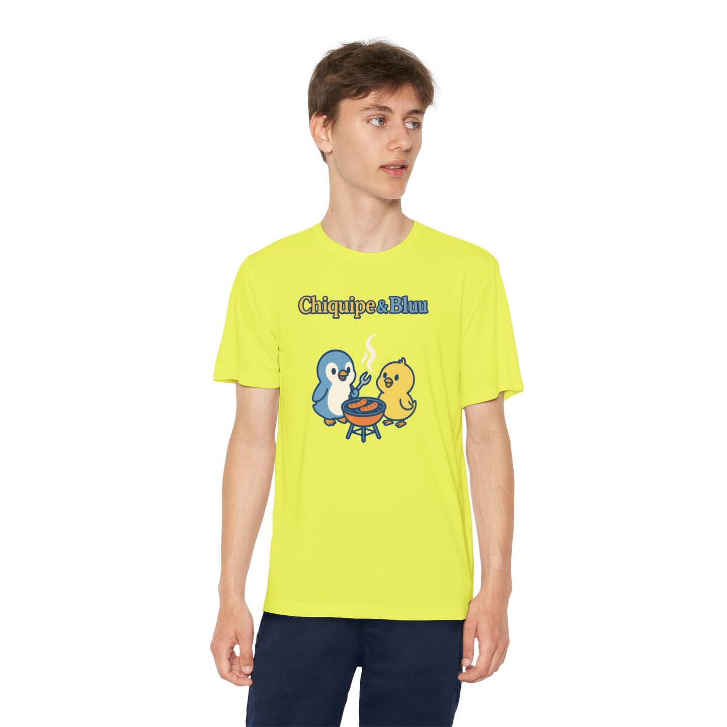 Youth Friendly BBQ Tee, Kids Summer Shirt, Cute Animal Graphic Tee, Fun BBQ Gift, Playful Summer Apparel