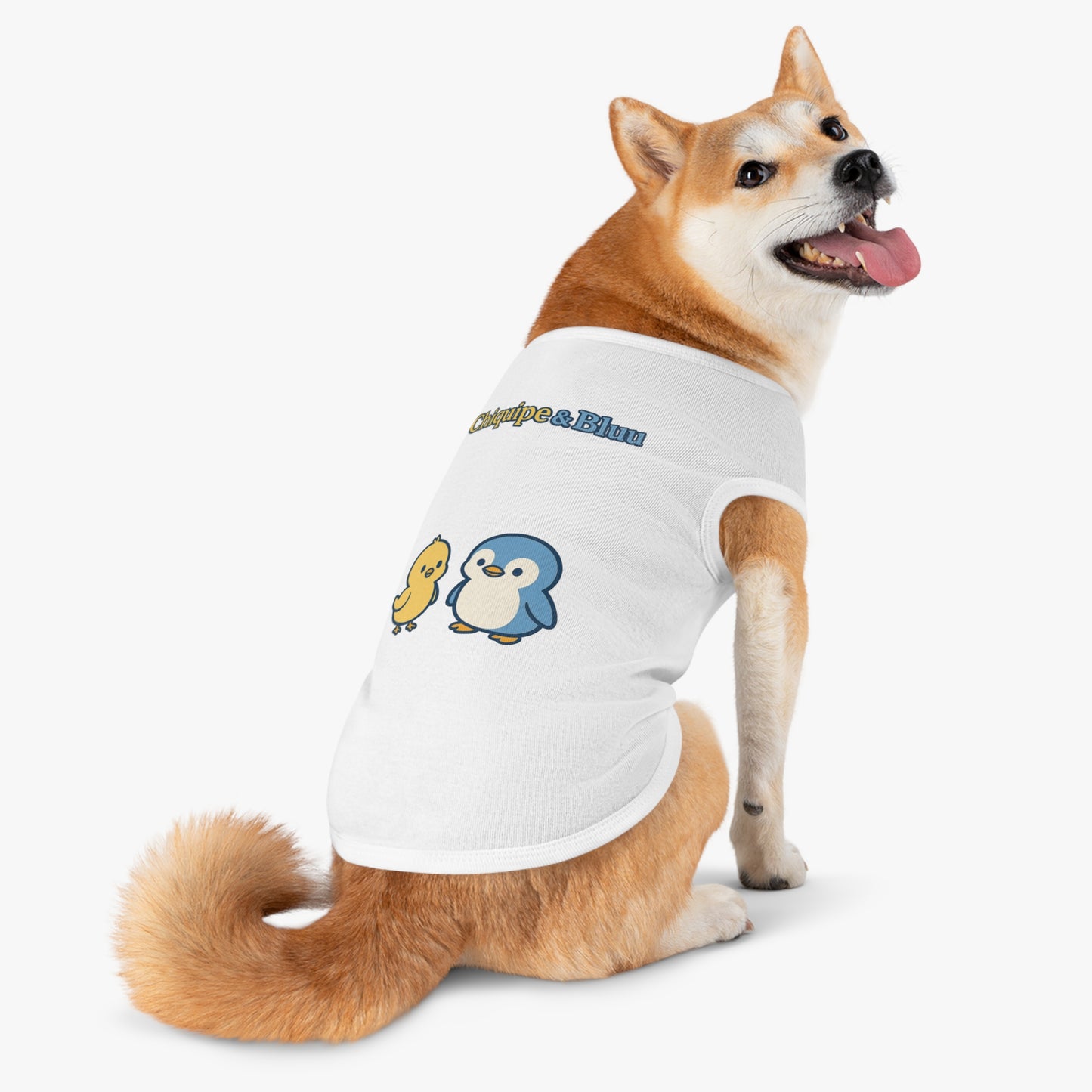 Whimsical Pet Tank Top for Summer Adventures, Cute Animal Design, Dog Apparel, Pet Birthday Gift, Fun Outdoor Wear, Chic Dog Fashion