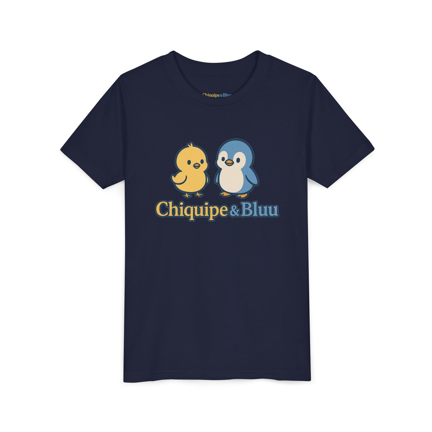 Chiquipe & Bluu Youth Short Sleeve Tee - Cute Animal T-Shirt, Kids Gift, Summer Wear, Birthday Party, Family Outing