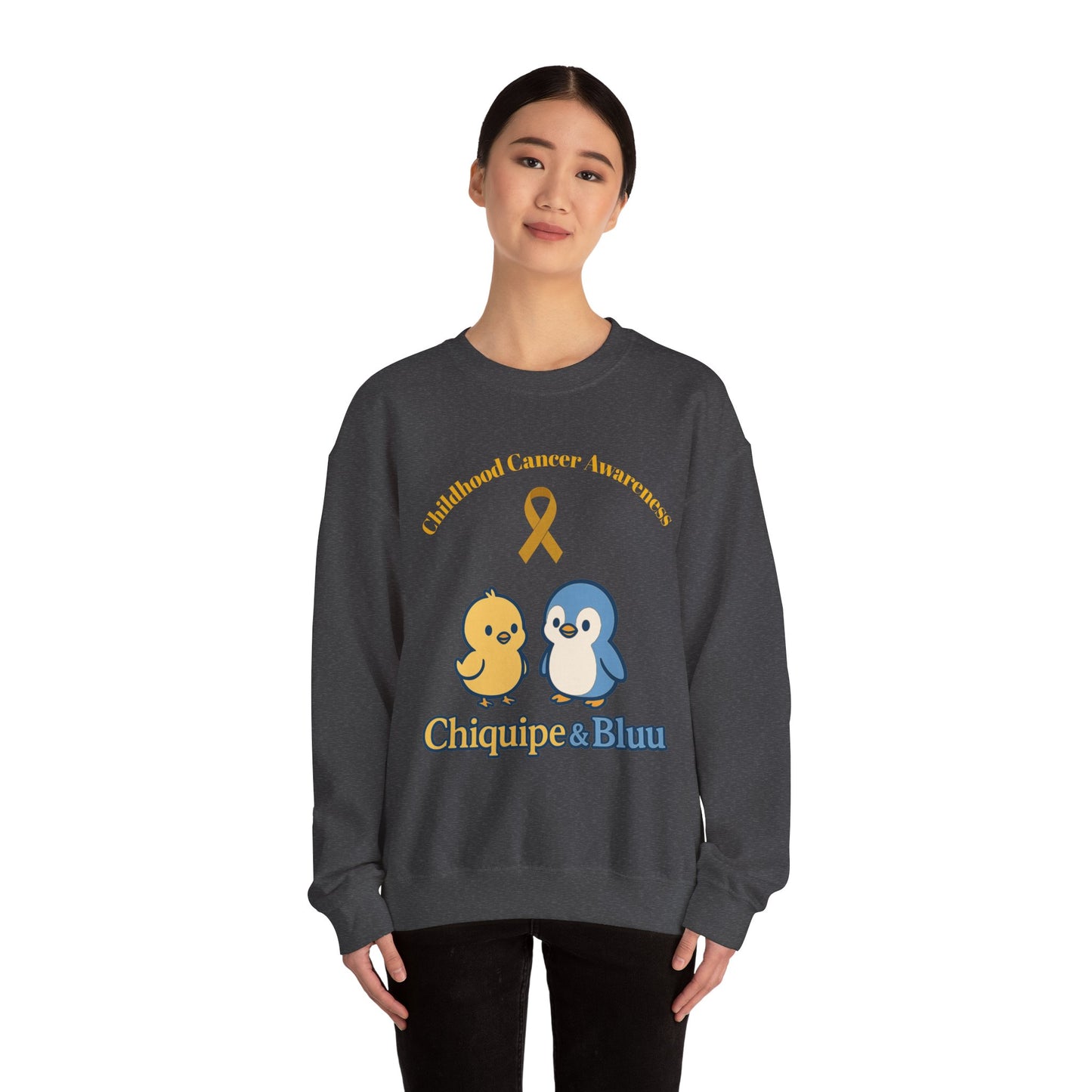 Childhood Cancer Awareness Sweatshirt, Unisex Crewneck, Support for Kids, Gift for Advocate, Cozy Charity Apparel