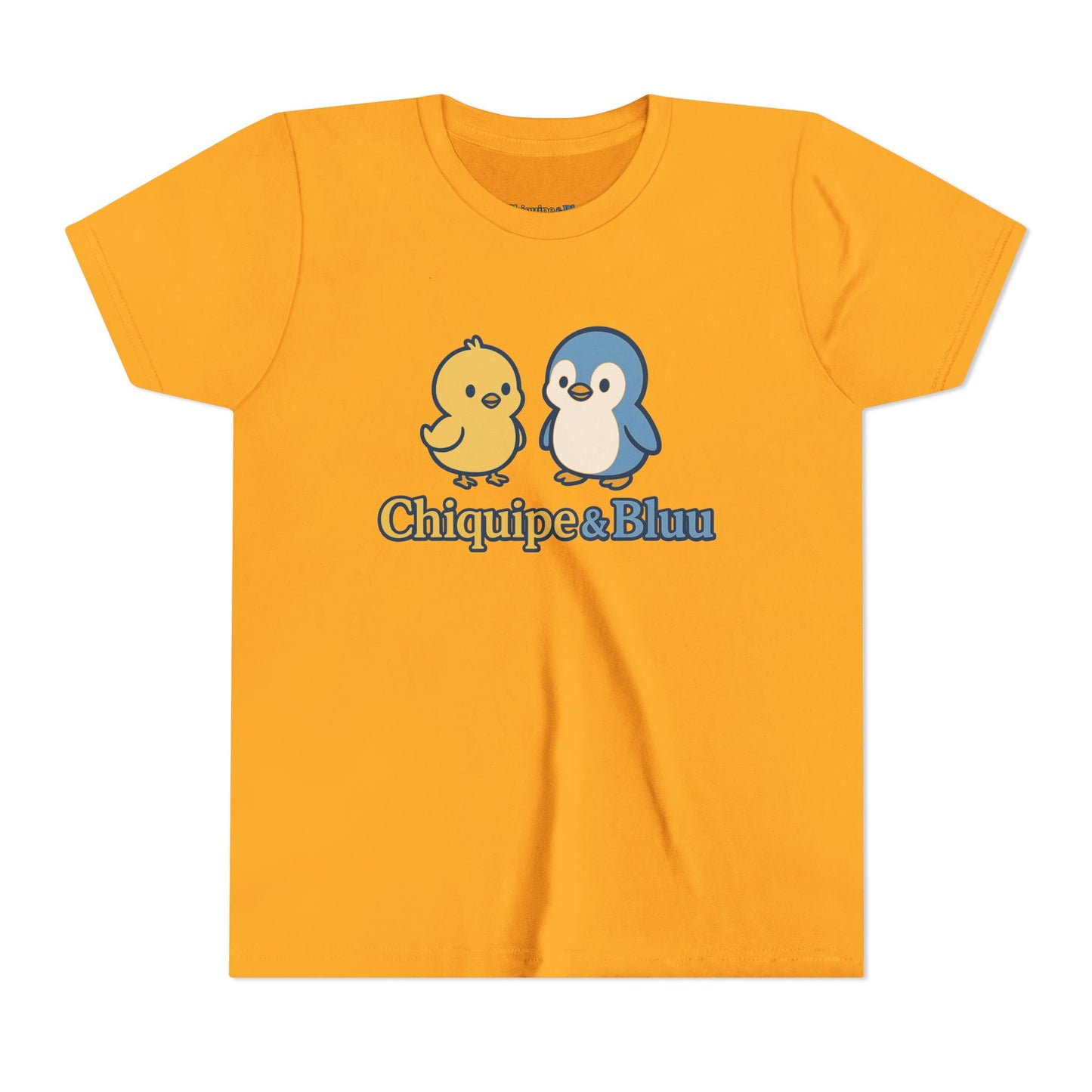 Chiquipe & Bluu Youth Short Sleeve Tee - Cute Animal T-Shirt, Kids Gift, Summer Wear, Birthday Party, Family Outing