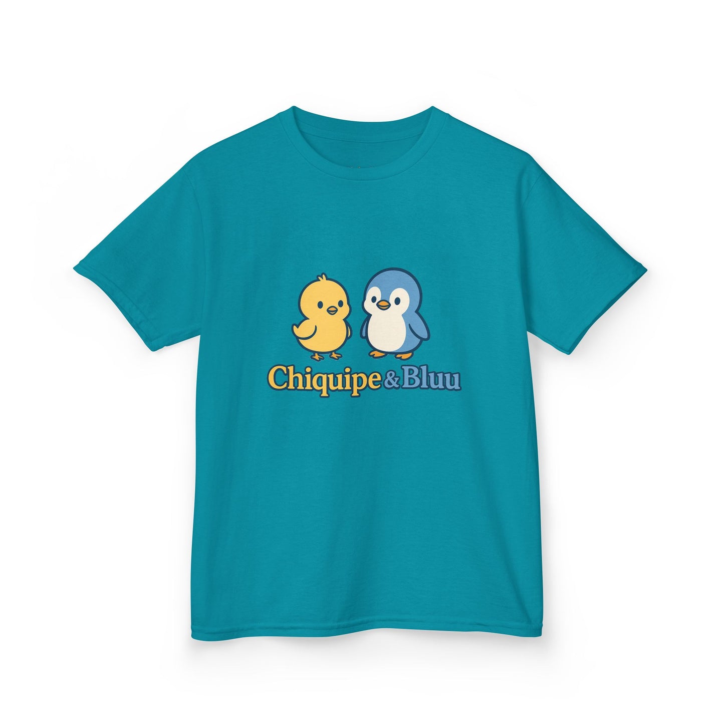 Cute Kids Graphic Tee with Chiquipe & Bluu Characters, Fun Shirt for Birthdays, Parties, Family Events, and Everyday Wear