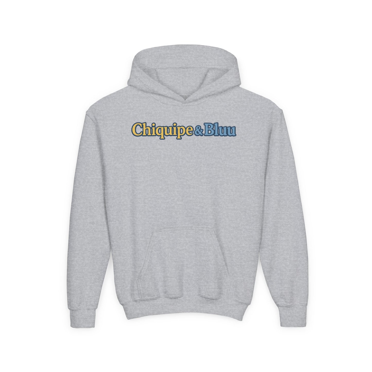 Chiquipe & Bluu Youth Hoodie, Fun Kids Sweatshirt, Cozy Pullover for Playdates, Birthday Gift, Cute Animal Design