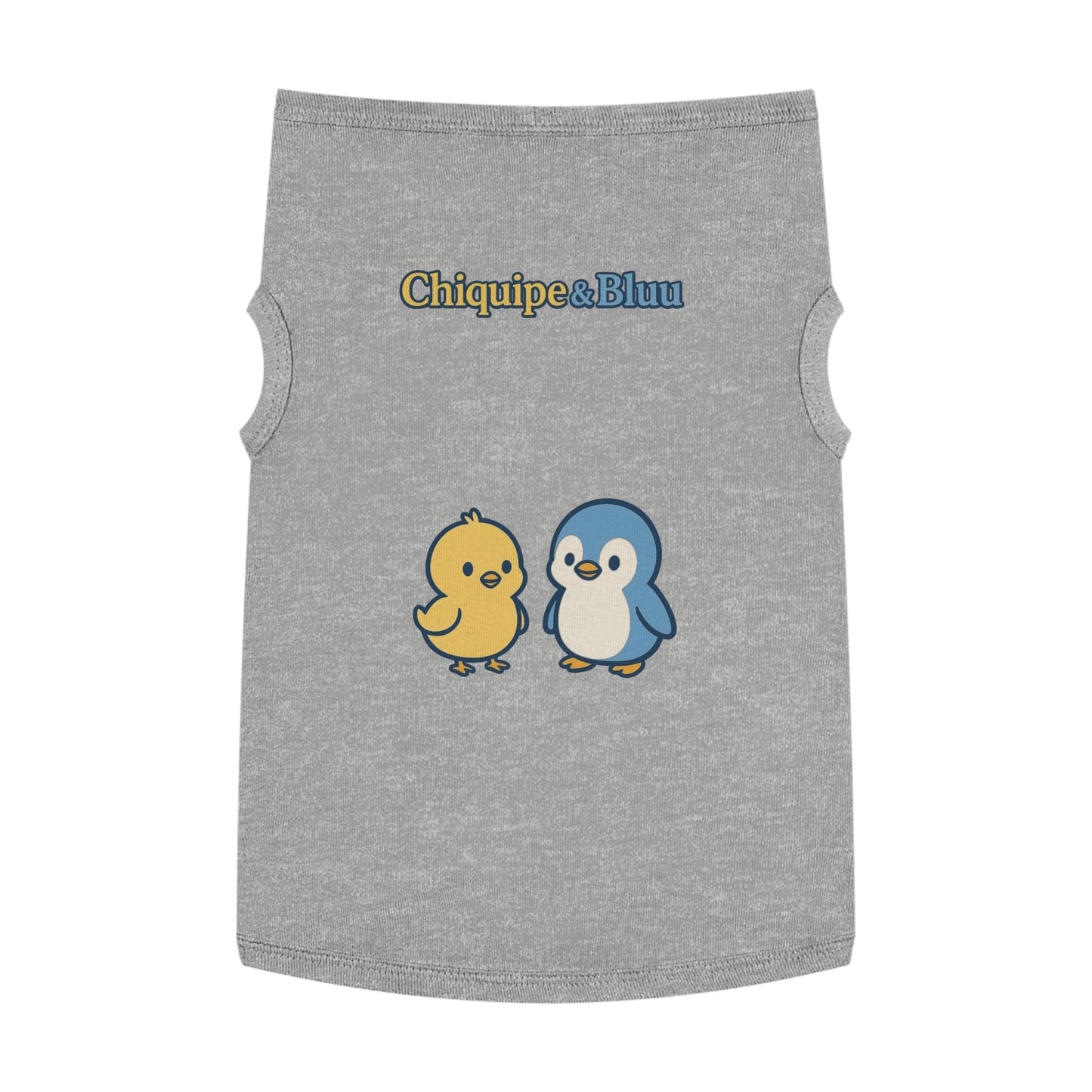 Whimsical Pet Tank Top for Summer Adventures, Cute Animal Design, Dog Apparel, Pet Birthday Gift, Fun Outdoor Wear, Chic Dog Fashion