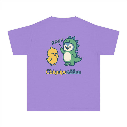 Youth Graphic Tee with Chiquipe & Bluu, Fun Kids T-Shirt, Perfect Gift for Birthdays, Parties, and Playtime