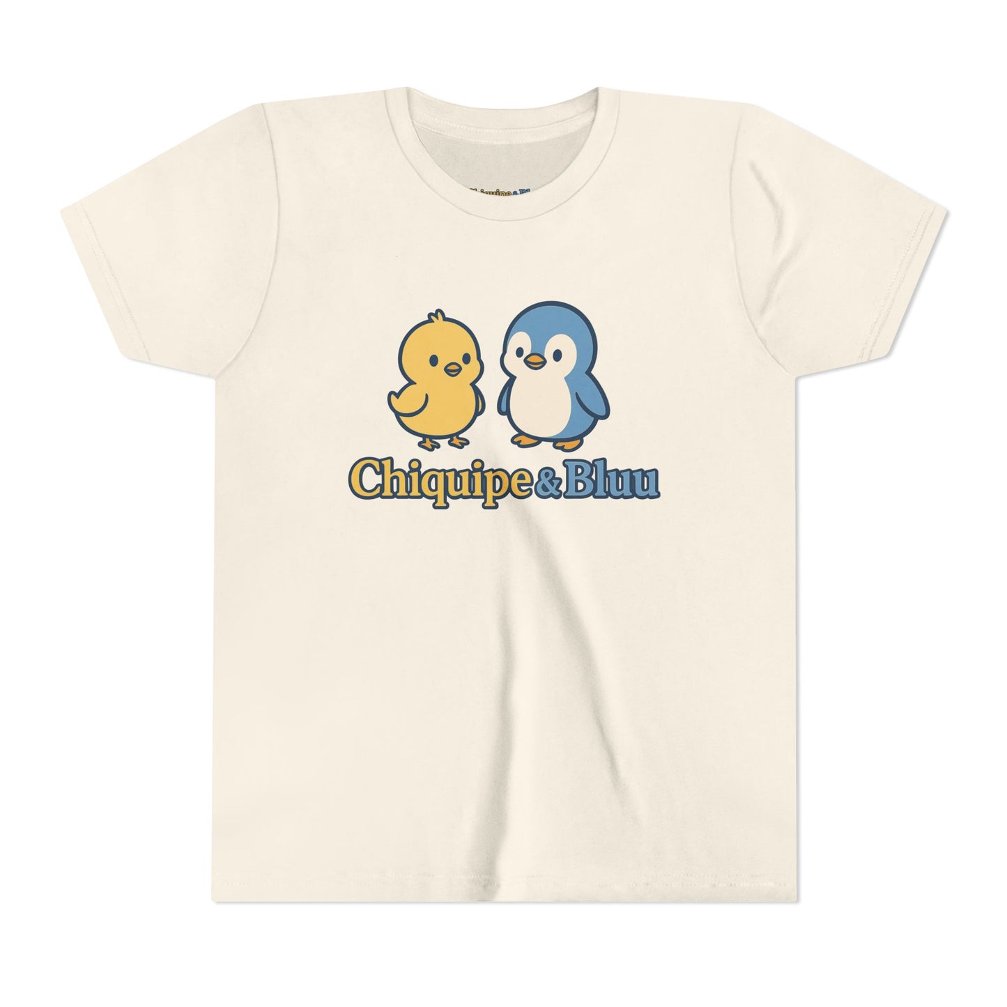 Chiquipe & Bluu Youth Short Sleeve Tee - Cute Animal T-Shirt, Kids Gift, Summer Wear, Birthday Party, Family Outing