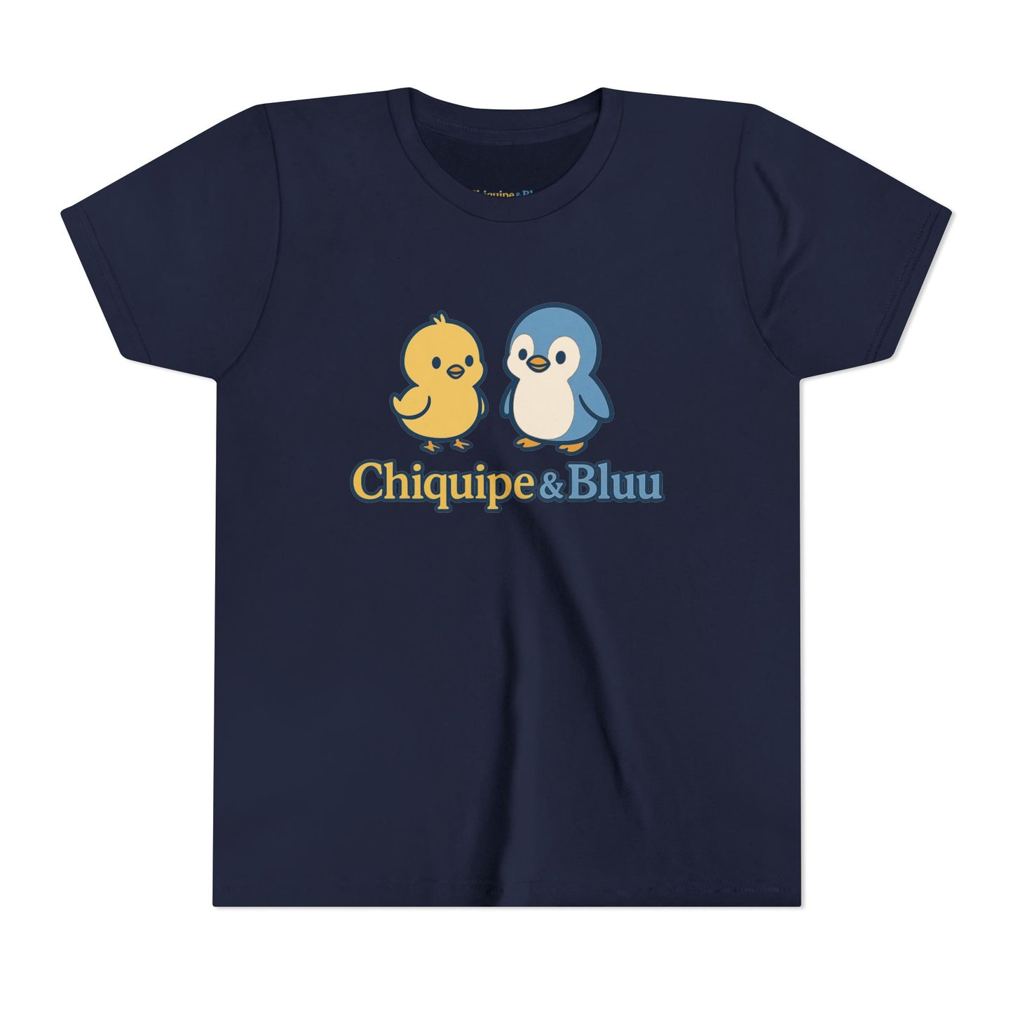 Chiquipe & Bluu Youth Short Sleeve Tee - Cute Animal T-Shirt, Kids Gift, Summer Wear, Birthday Party, Family Outing