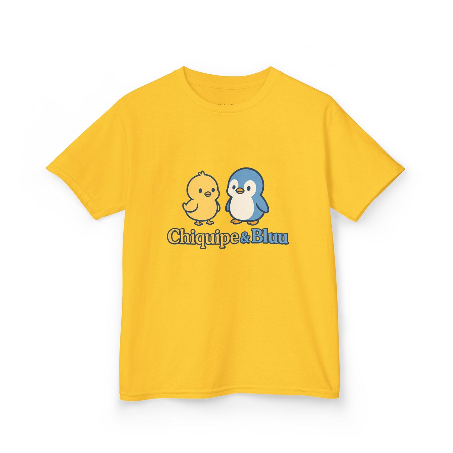Cute Kids Graphic Tee with Chiquipe & Bluu Characters, Fun Shirt for Birthdays, Parties, Family Events, and Everyday Wear