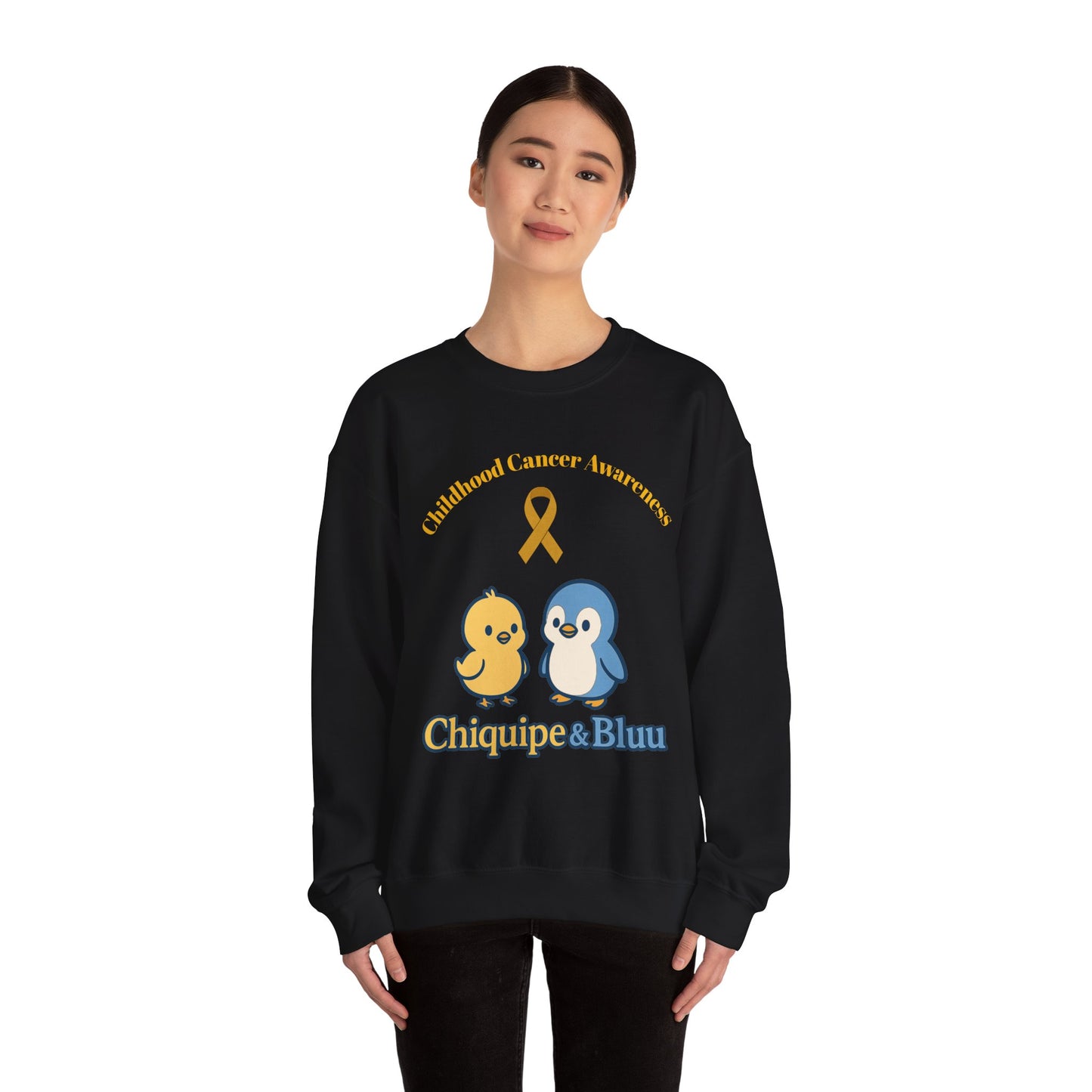 Childhood Cancer Awareness Sweatshirt, Unisex Crewneck, Support for Kids, Gift for Advocate, Cozy Charity Apparel