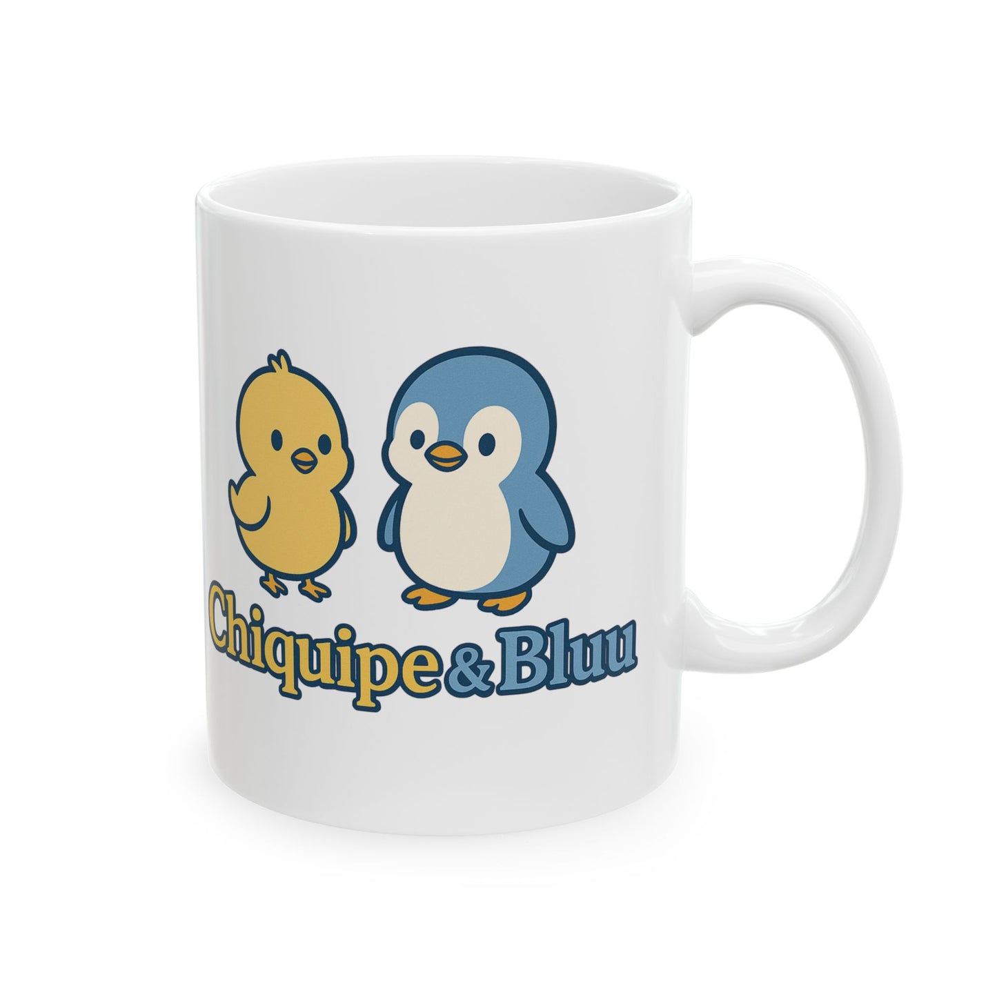 Cute Animal Ceramic Mug - Chiquipe&Bluu Design, Coffee Cup, Gift for Animal Lovers, Unique Kitchen Decor, Birthday Gift