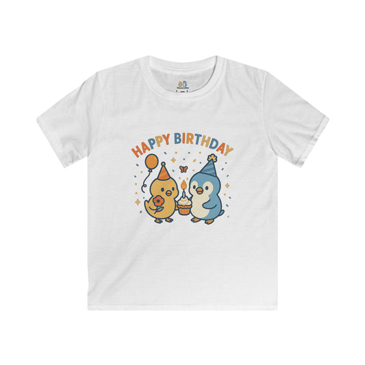 Birthday Celebration Kids Tee - Happy Birthday Design, Gift for Boys & Girls, Party Wear, Cute Cartoon T-Shirt, Fun Kids Apparel