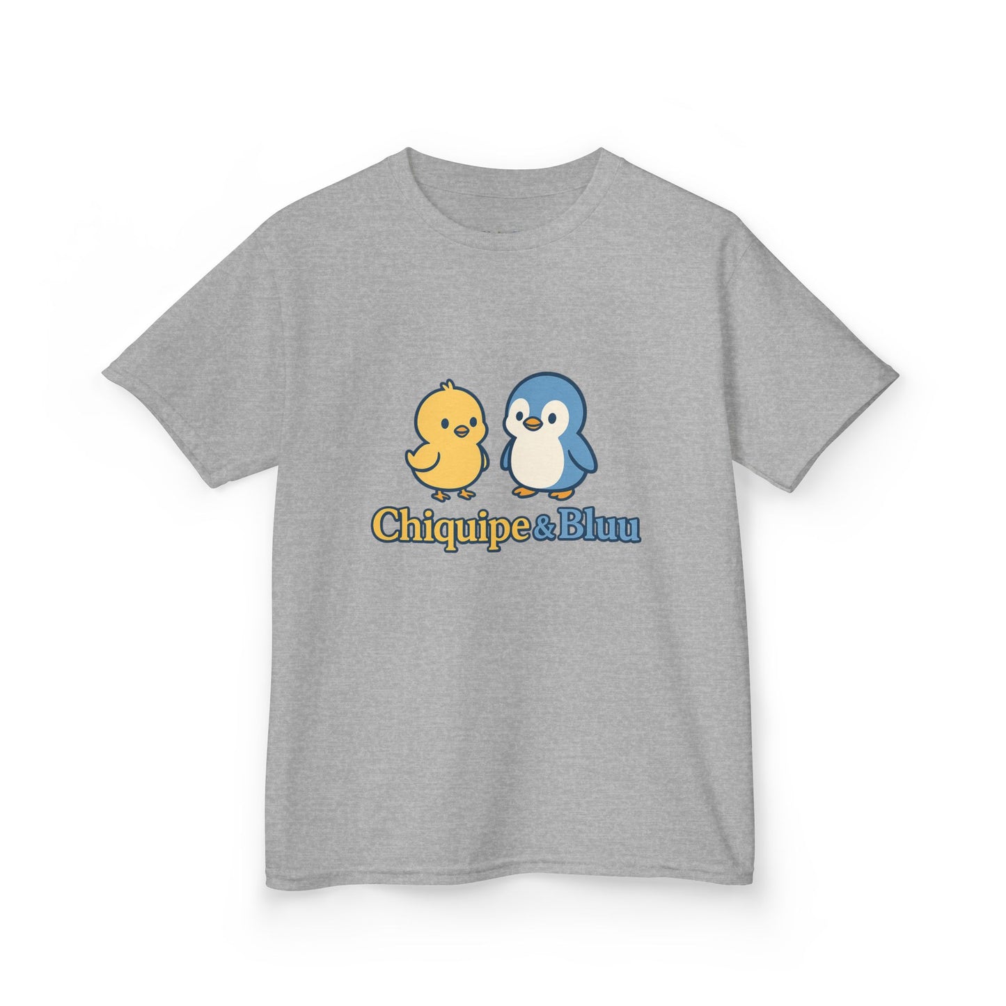 Cute Kids Graphic Tee with Chiquipe & Bluu Characters, Fun Shirt for Birthdays, Parties, Family Events, and Everyday Wear