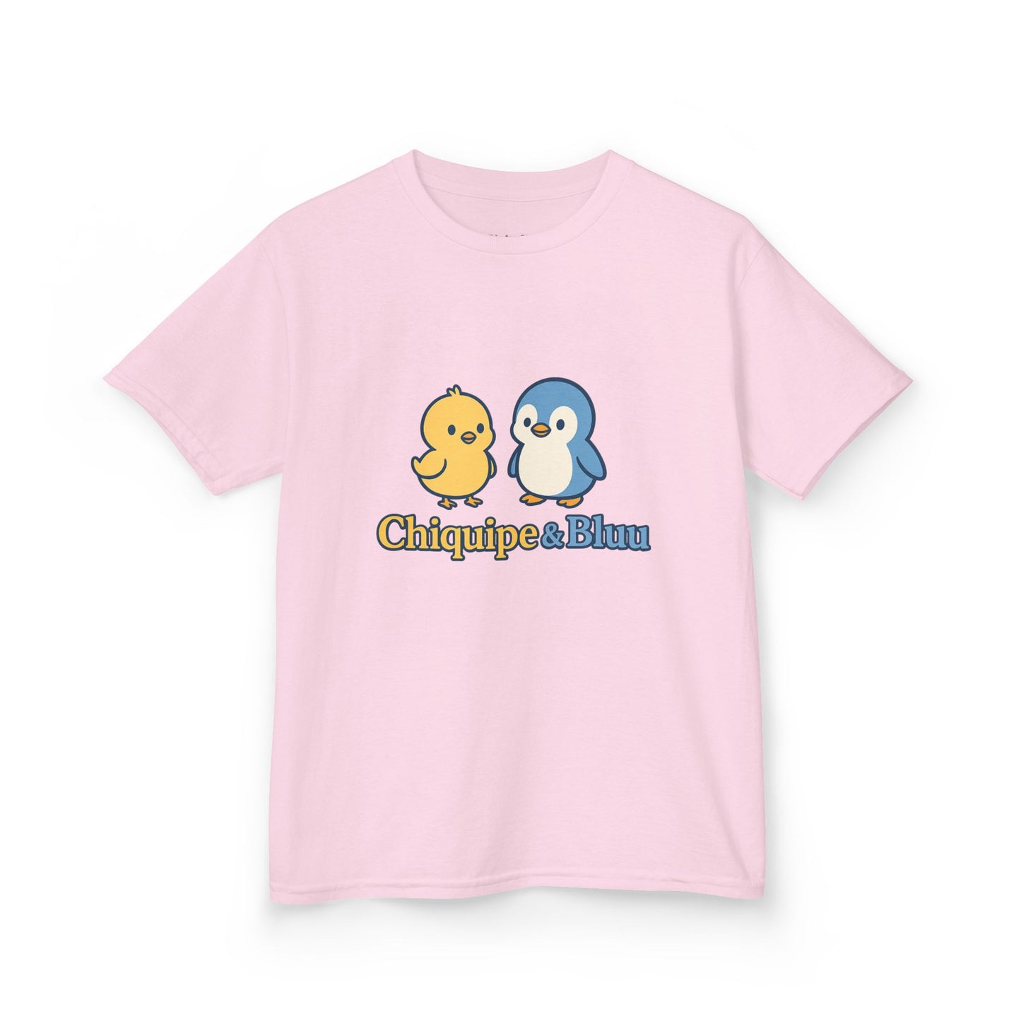 Cute Kids Graphic Tee with Chiquipe & Bluu Characters, Fun Shirt for Birthdays, Parties, Family Events, and Everyday Wear