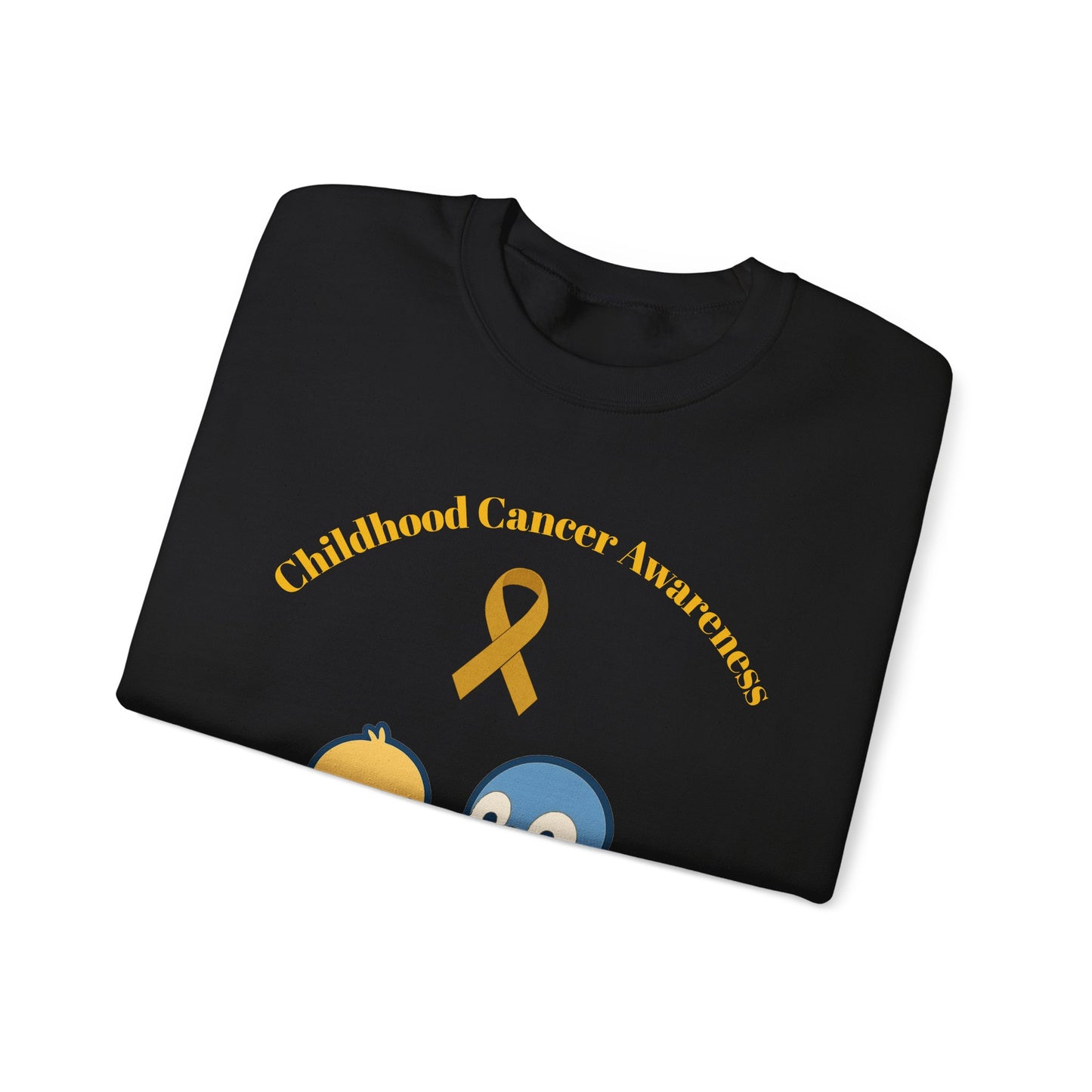 Childhood Cancer Awareness Sweatshirt, Unisex Crewneck, Support for Kids, Gift for Advocate, Cozy Charity Apparel