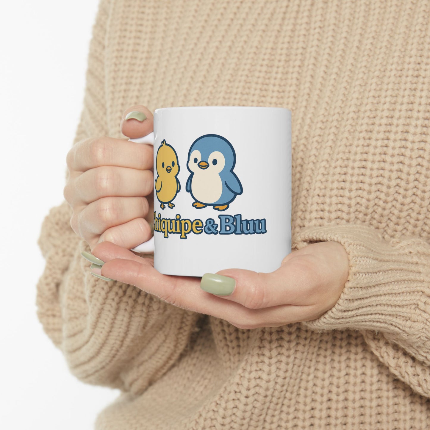 Cute Animal Ceramic Mug - Chiquipe&Bluu Design, Coffee Cup, Gift for Animal Lovers, Unique Kitchen Decor, Birthday Gift