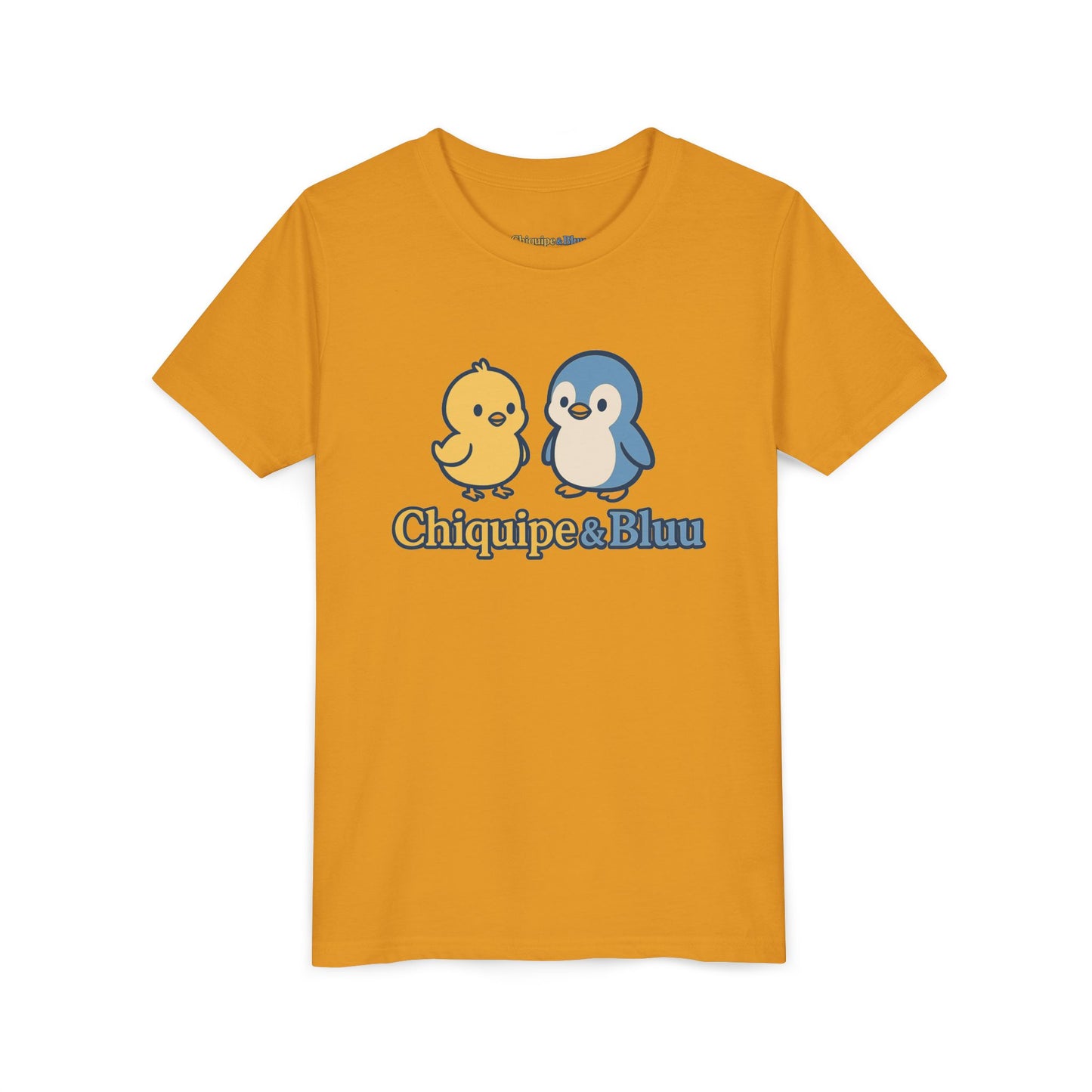 Chiquipe & Bluu Youth Short Sleeve Tee - Cute Animal T-Shirt, Kids Gift, Summer Wear, Birthday Party, Family Outing