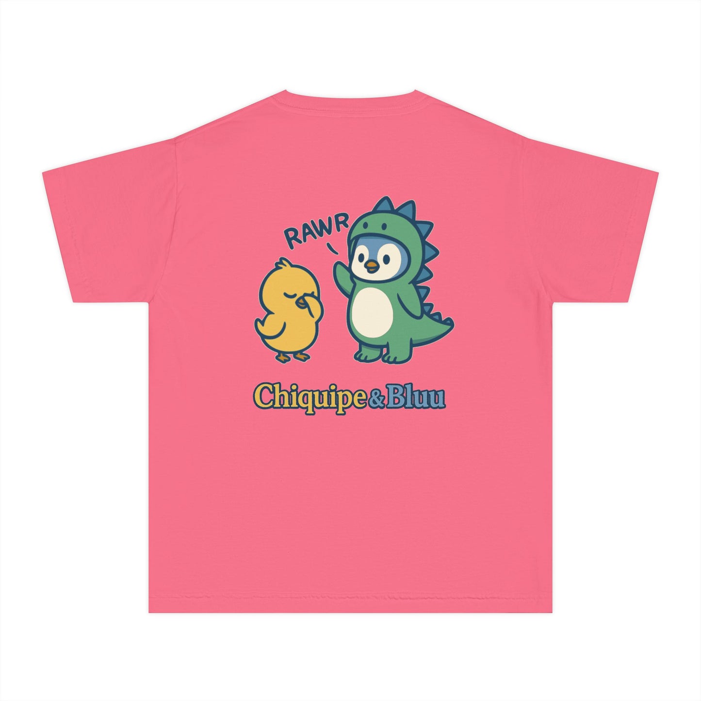 Youth Graphic Tee with Chiquipe & Bluu, Fun Kids T-Shirt, Perfect Gift for Birthdays, Parties, and Playtime