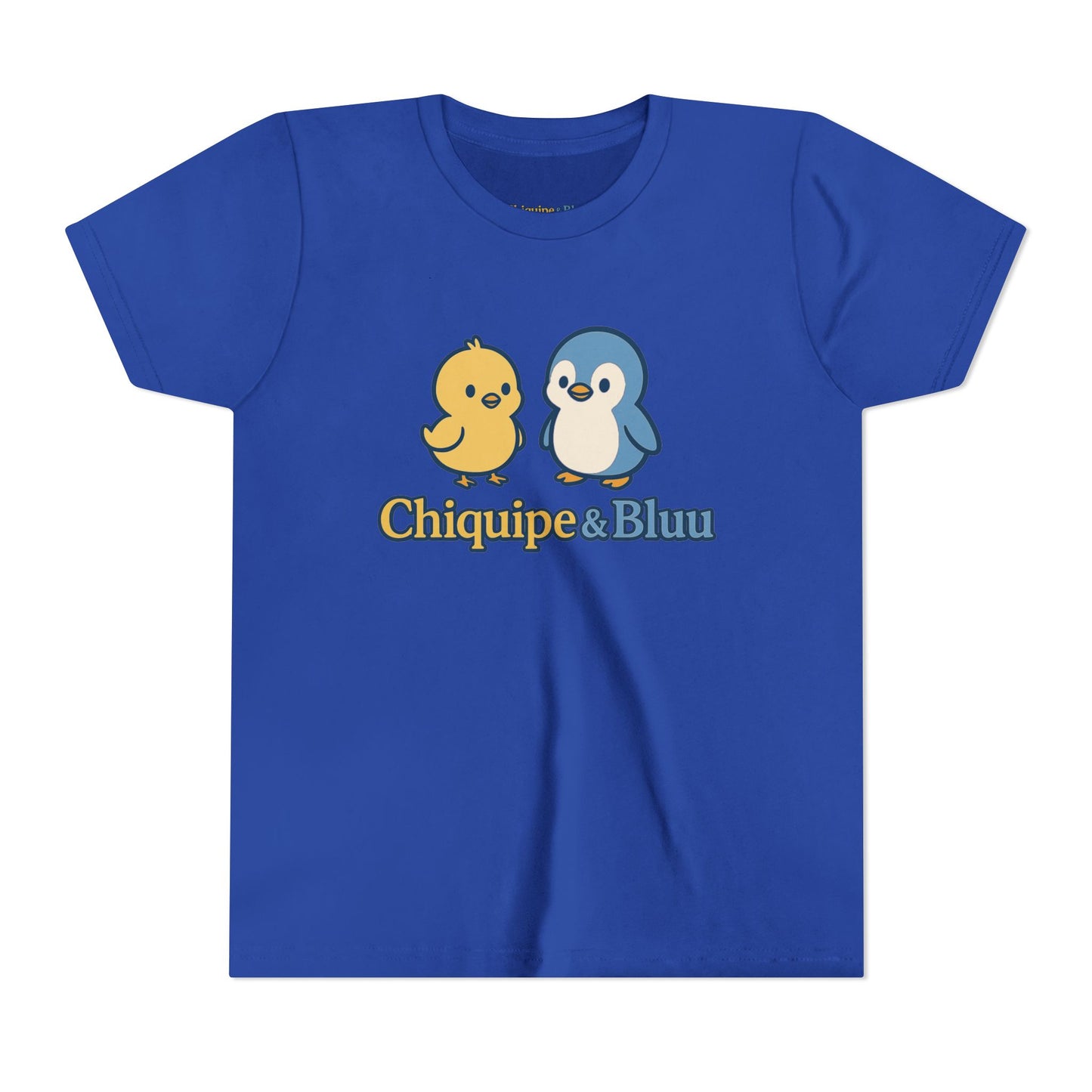 Chiquipe & Bluu Youth Short Sleeve Tee - Cute Animal T-Shirt, Kids Gift, Summer Wear, Birthday Party, Family Outing
