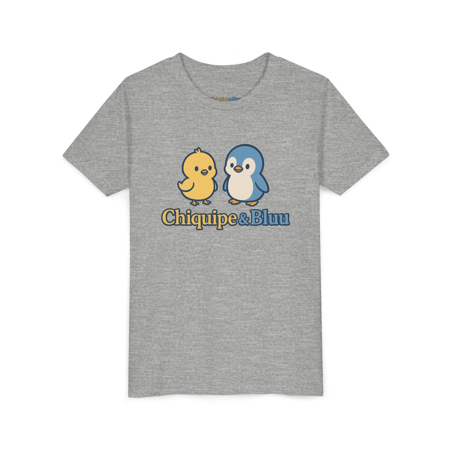 Chiquipe & Bluu Youth Short Sleeve Tee - Cute Animal T-Shirt, Kids Gift, Summer Wear, Birthday Party, Family Outing