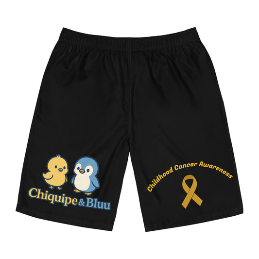 Men's Board Shorts for Childhood Cancer Awareness, Comfort Swimwear, Summer Beachwear, Gift for Him, Active Shorts