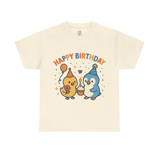 Happy Birthday Unisex Cotton Tee, Cute Birthday Shirt, Gift for Birthday Party, Unisex T-Shirt, Fun Celebration Apparel
