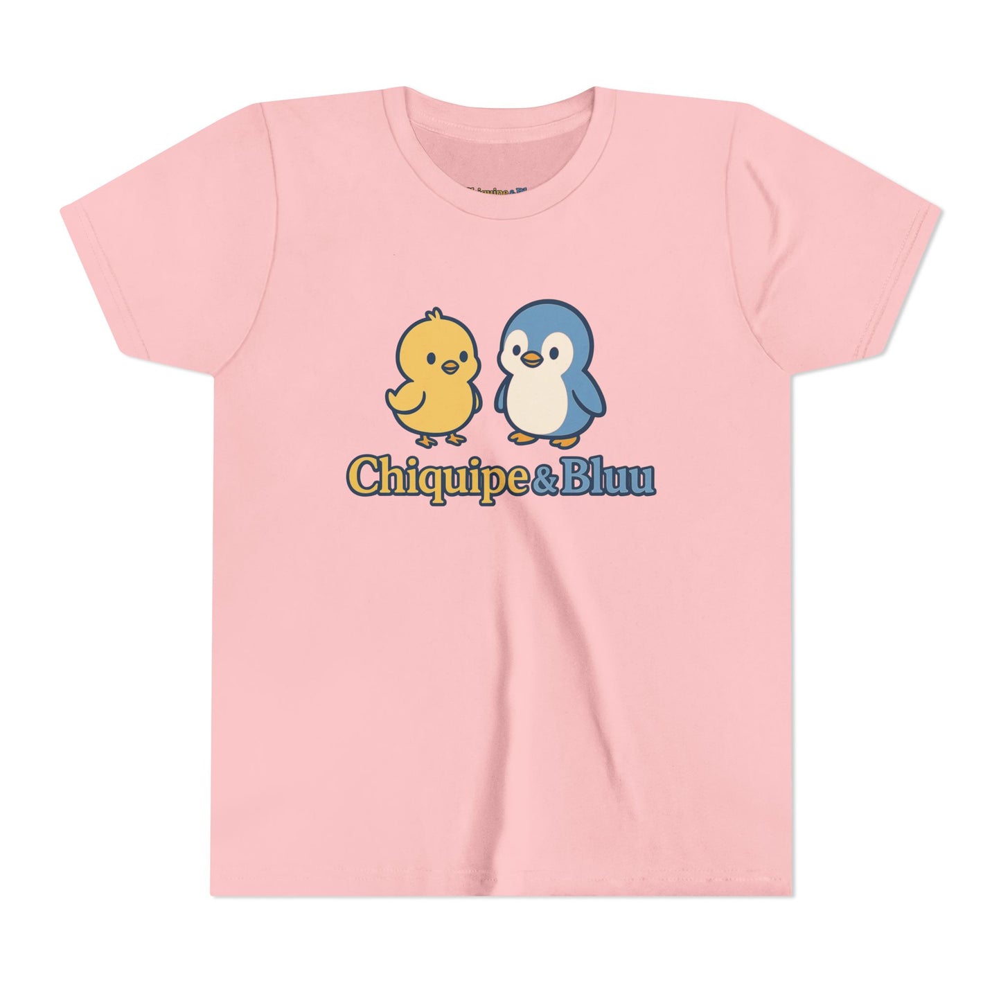 Chiquipe & Bluu Youth Short Sleeve Tee - Cute Animal T-Shirt, Kids Gift, Summer Wear, Birthday Party, Family Outing