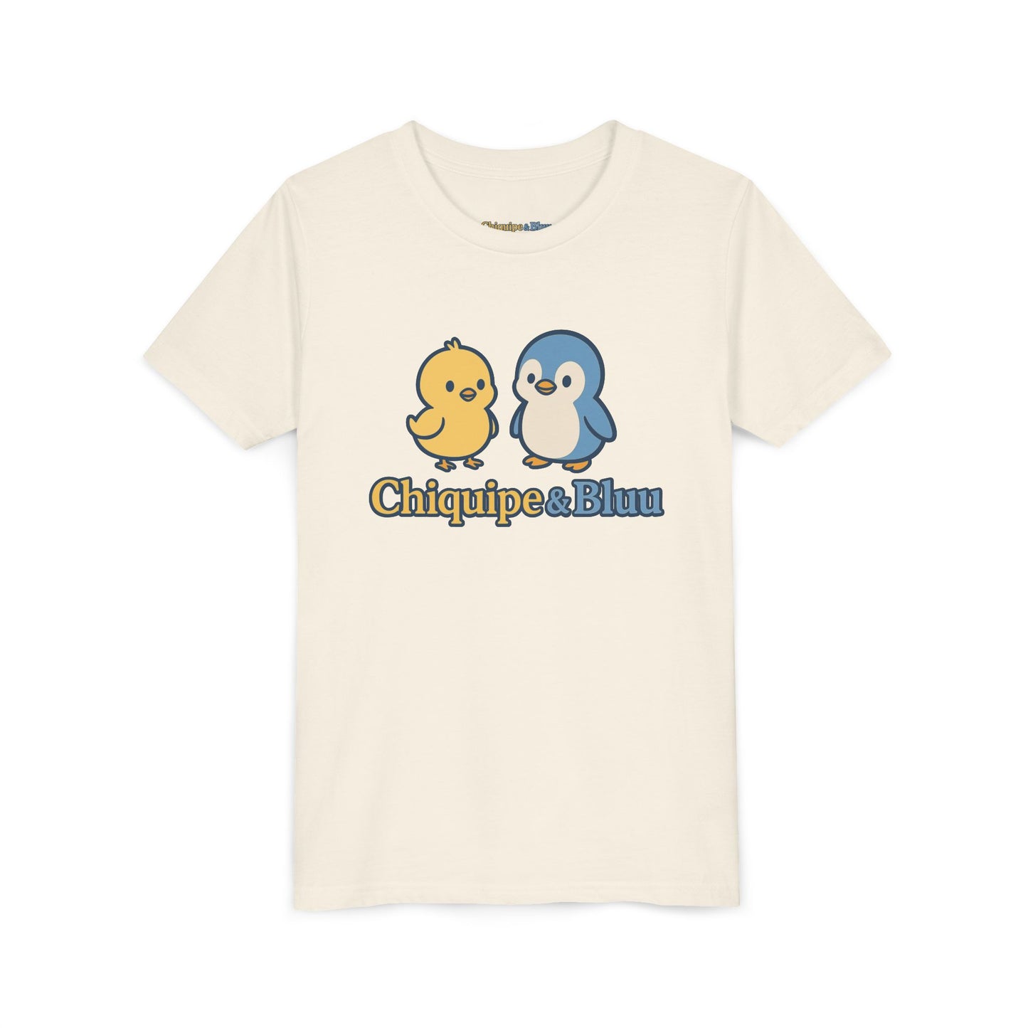 Chiquipe & Bluu Youth Short Sleeve Tee - Cute Animal T-Shirt, Kids Gift, Summer Wear, Birthday Party, Family Outing
