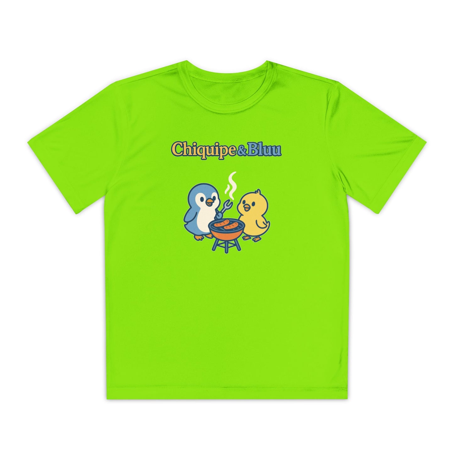 Youth Friendly BBQ Tee, Kids Summer Shirt, Cute Animal Graphic Tee, Fun BBQ Gift, Playful Summer Apparel