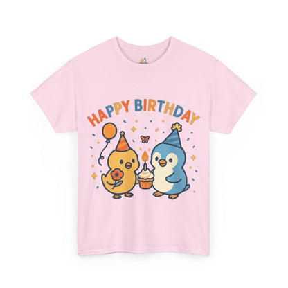 Happy Birthday Unisex Cotton Tee, Cute Birthday Shirt, Gift for Birthday Party, Unisex T-Shirt, Fun Celebration Apparel