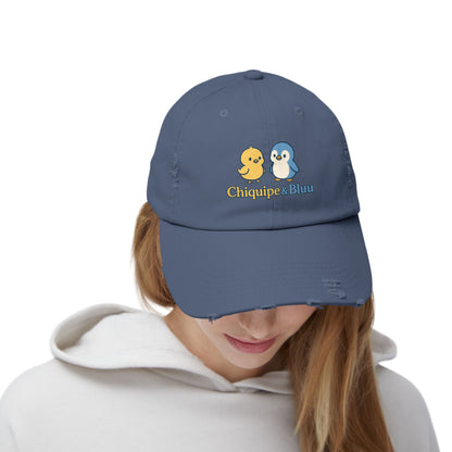 Unisex Distressed Cap with Adorable Chiquipe & Bluu Design, Fun Accessories for Everyday Wear, Perfect Gift for Animal Lovers, Summer [...]