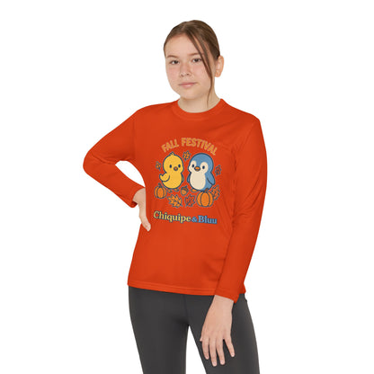Fall Festival Youth Long Sleeve Tee, Cute Autumn Shirt for Kids, Perfect for Thanksgiving, Halloween, Family Gatherings, Cozy Casual Wear