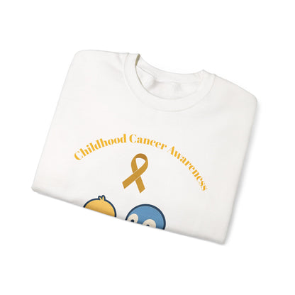 Childhood Cancer Awareness Sweatshirt, Unisex Crewneck, Support for Kids, Gift for Advocate, Cozy Charity Apparel