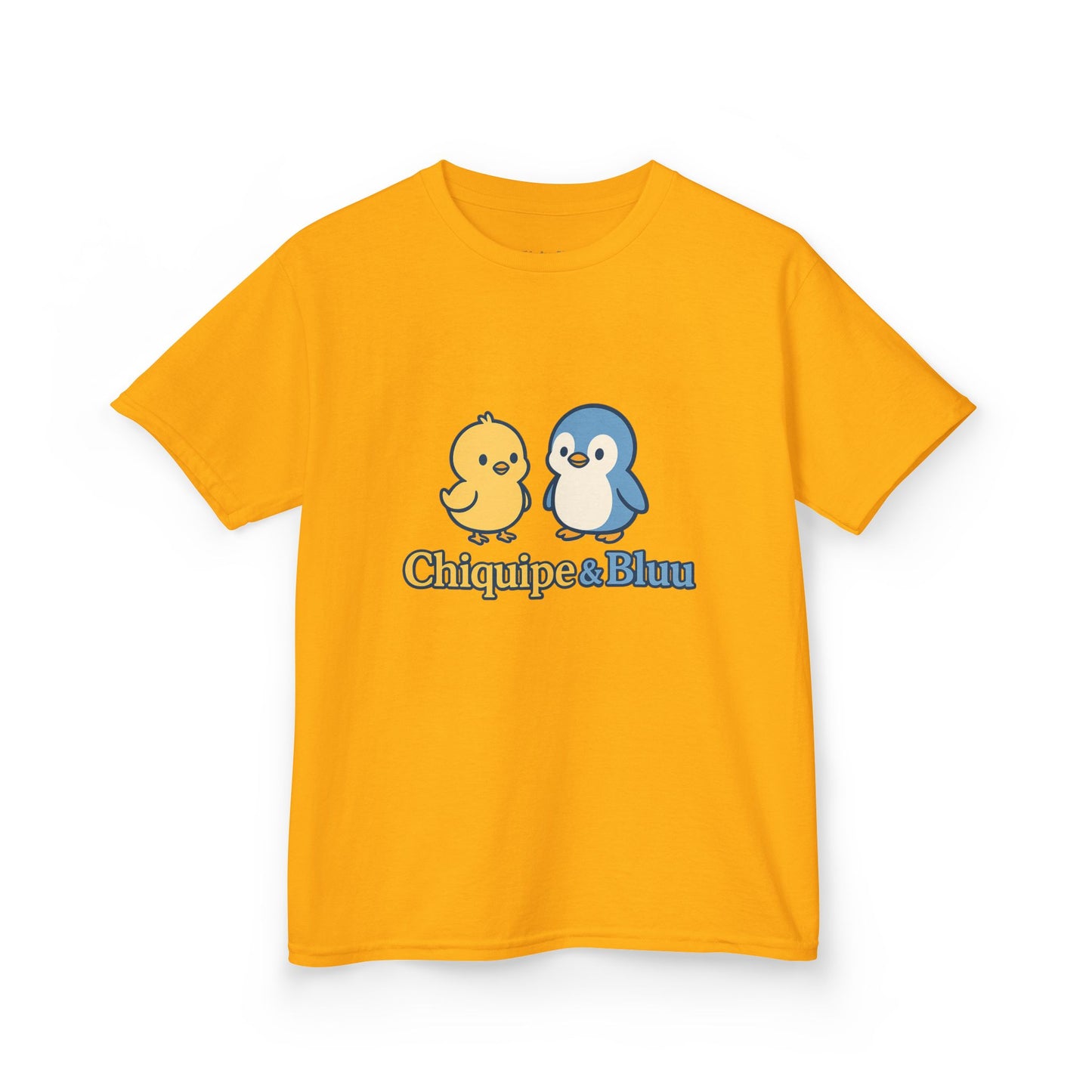 Cute Kids Graphic Tee with Chiquipe & Bluu Characters, Fun Shirt for Birthdays, Parties, Family Events, and Everyday Wear
