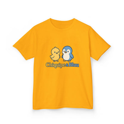 Cute Kids Graphic Tee with Chiquipe & Bluu Characters, Fun Shirt for Birthdays, Parties, Family Events, and Everyday Wear