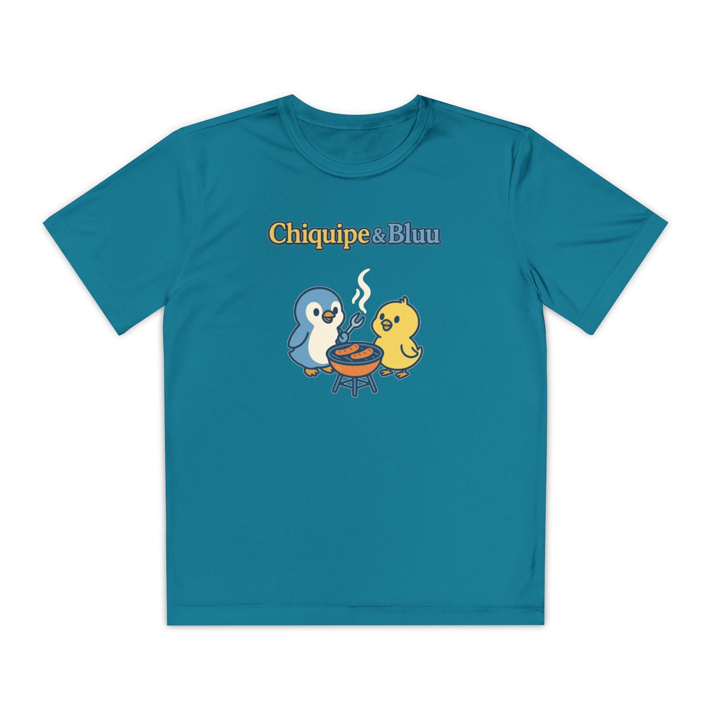 Youth Friendly BBQ Tee, Kids Summer Shirt, Cute Animal Graphic Tee, Fun BBQ Gift, Playful Summer Apparel