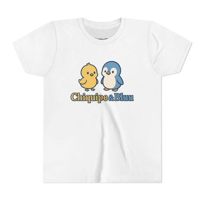 Chiquipe & Bluu Youth Short Sleeve Tee - Cute Animal T-Shirt, Kids Gift, Summer Wear, Birthday Party, Family Outing