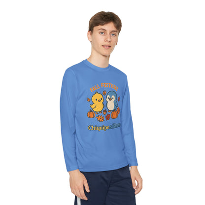 Fall Festival Youth Long Sleeve Tee, Cute Autumn Shirt for Kids, Perfect for Thanksgiving, Halloween, Family Gatherings, Cozy Casual Wear
