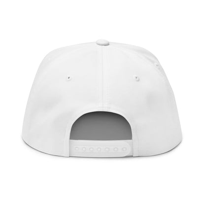 Embroidered Chick & Penguin Flat Bill Cap — Chiquipe & Bluu Snapback