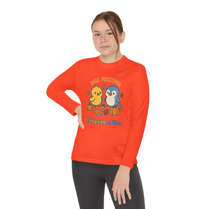Fall Festival Youth Long Sleeve Tee, Cute Autumn Shirt for Kids, Perfect for Thanksgiving, Halloween, Family Gatherings, Cozy Casual Wear