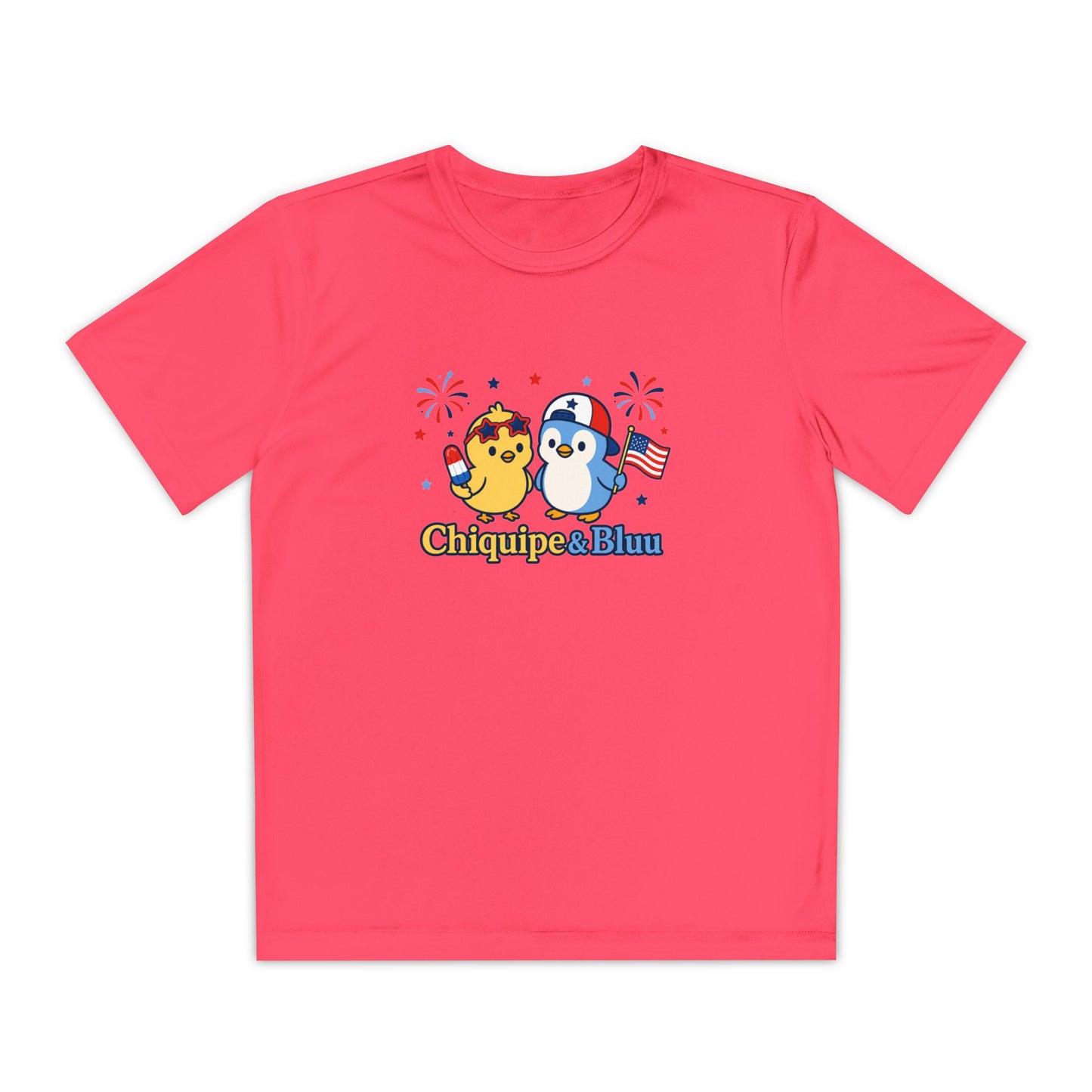 Youth Competitor Tee — Patriotic Chiquipe & Bluu Kids Shirt