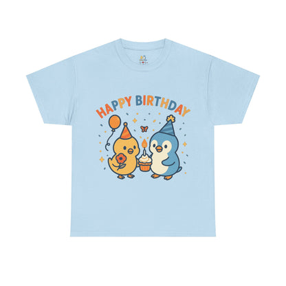 Happy Birthday Unisex Cotton Tee, Cute Birthday Shirt, Gift for Birthday Party, Unisex T-Shirt, Fun Celebration Apparel