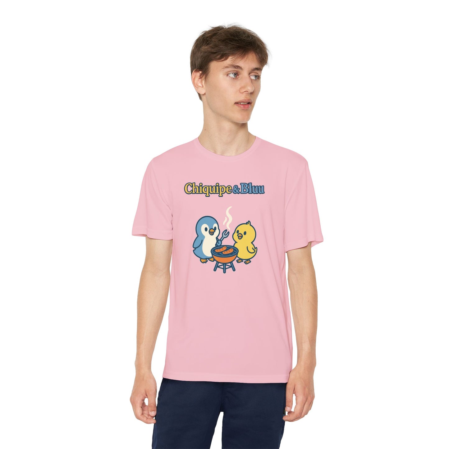 Youth Friendly BBQ Tee, Kids Summer Shirt, Cute Animal Graphic Tee, Fun BBQ Gift, Playful Summer Apparel