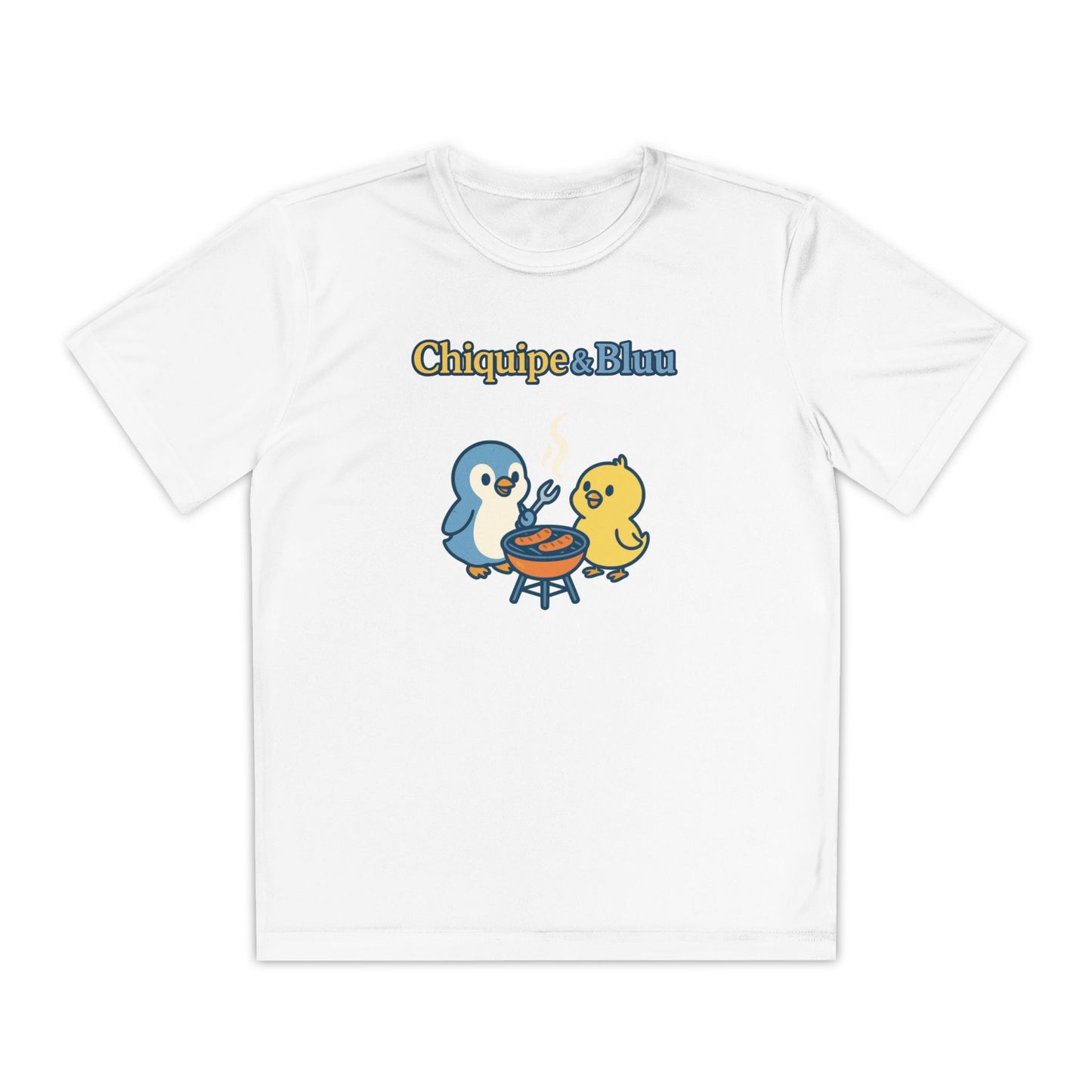 Youth Friendly BBQ Tee, Kids Summer Shirt, Cute Animal Graphic Tee, Fun BBQ Gift, Playful Summer Apparel