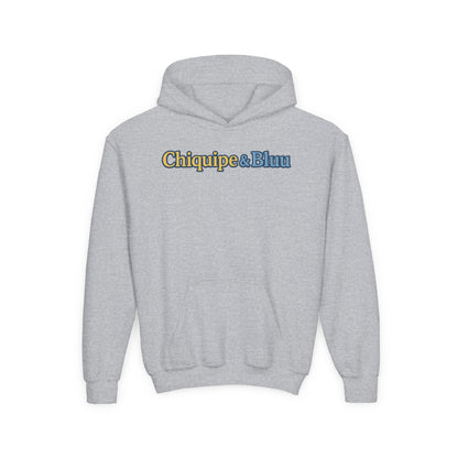 Chiquipe & Bluu Youth Hoodie, Fun Kids Sweatshirt, Cozy Pullover for Playdates, Birthday Gift, Cute Animal Design