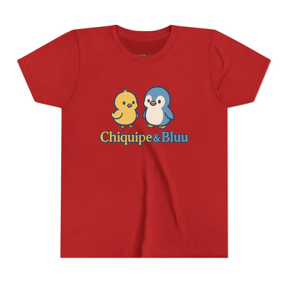 Chiquipe & Bluu Youth Short Sleeve Tee - Cute Animal T-Shirt, Kids Gift, Summer Wear, Birthday Party, Family Outing