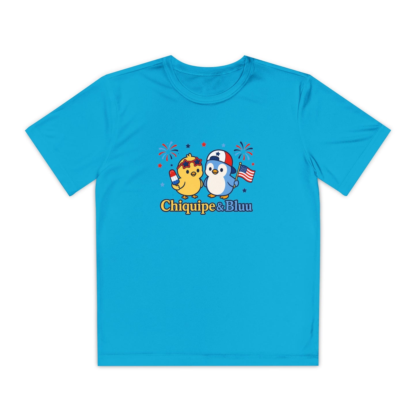 Youth Competitor Tee — Patriotic Chiquipe & Bluu Kids Shirt
